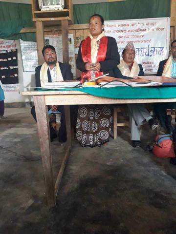 कार्यक्रमलाई सम्बोधन गर्नुहुदै उपमेयर मेरीका राई ज्यू।